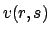 $v(r,s)$