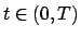 $t \in (0,T)$