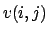 $v(i,j)$