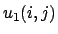 $u_1(i,j)$