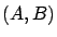 $(A,B)$