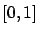 $[0,1]$