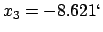 $x_3=-8.621\lq $