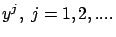 $y^j,\ j=1,2,....$