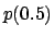 $p(0.5)$