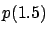 $p(1.5)$