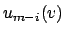 $u_{m-i}(v)$