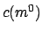 $c(m^0)$