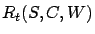 $R_t(S,C,W)$
