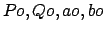 $Po,Qo,ao,bo$