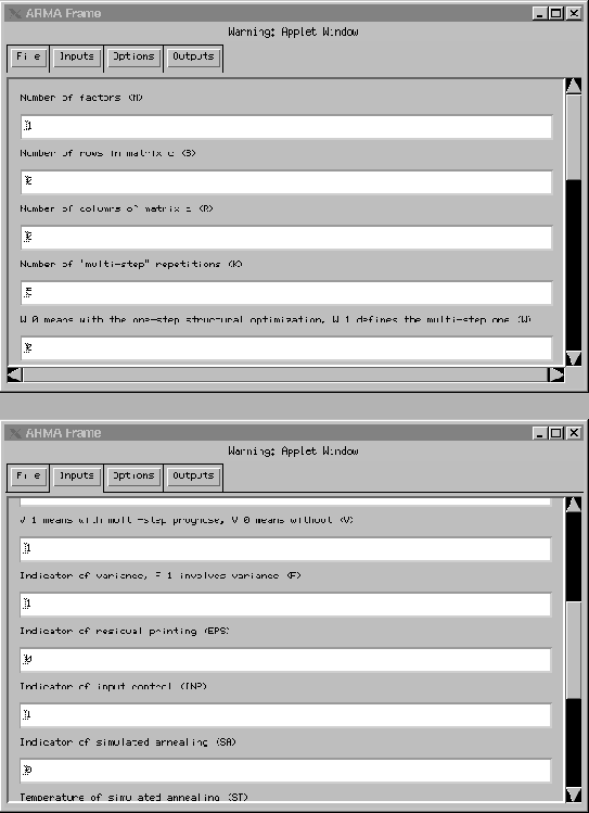 \begin{figure}\centerline{ \epsfig{file=arma.inp1.eps,height=8.0cm,width=12.0cm}...
...line{ \epsfig{file=arma.inp2.eps,height=8.0cm,width=12cm}
}\protect\end{figure}