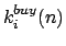 $k_i^{buy}(n)$
