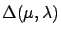 $\Delta (\mu,\lambda)$