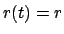 $r(t)=r$