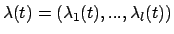 $\lambda(t)=(\lambda_1(t),...,\lambda_l(t))$
