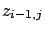 $z_{i-1,j}$