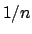 $1/n$