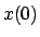 $x(0)$