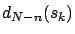 $d_{N-n}(s_k)$