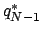 $q_{N-1}^*$
