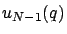 $u_{N-1}(q)$