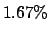 $1.67\%$