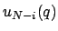 $u_{N-i}(q)$