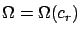 $\Omega=\Omega(c_r)$