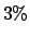 $3\%$