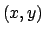 $(x,y)$