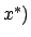 $x^*)$
