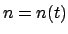 $n=n(t)$